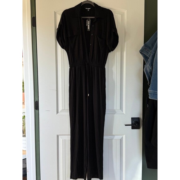 Steve Madden- Alya Jumpsuit Black size Small - Picture 2 of 4